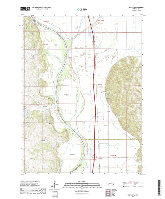 Rock Bluff Nebraska US Topo Map Image