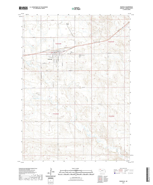 Rushville Nebraska US Topo Map Image