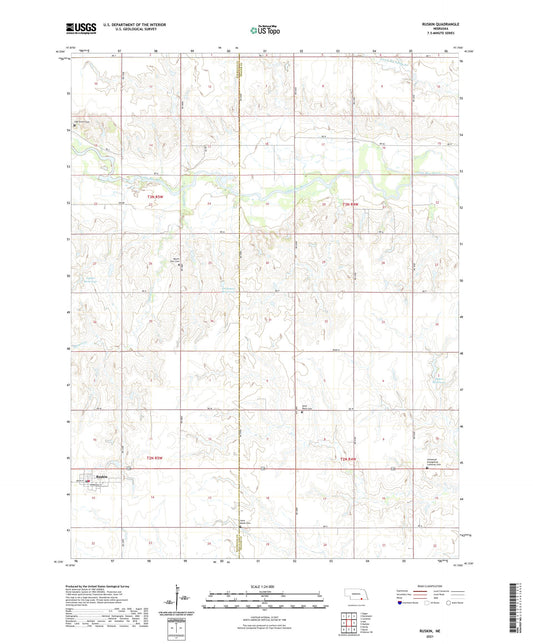 Ruskin Nebraska US Topo Map Image