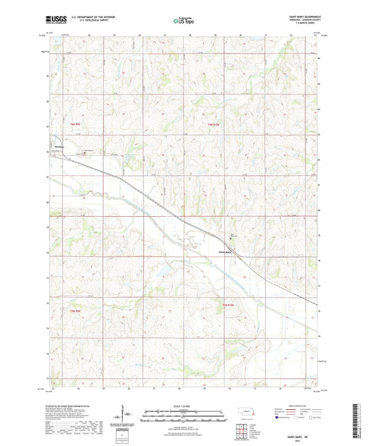 Saint Mary Nebraska US Topo Map Image