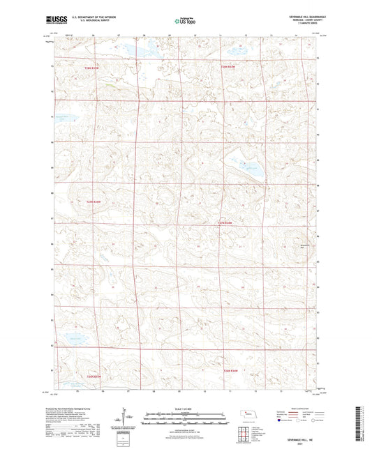 Sevenmile Hill Nebraska US Topo Map Image