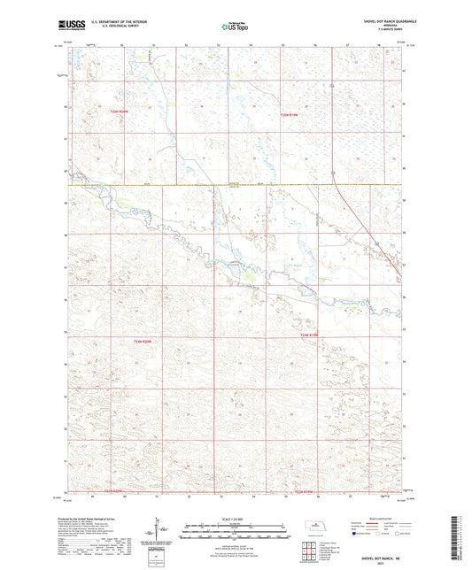 Shovel Dot Ranch Nebraska US Topo Map Image