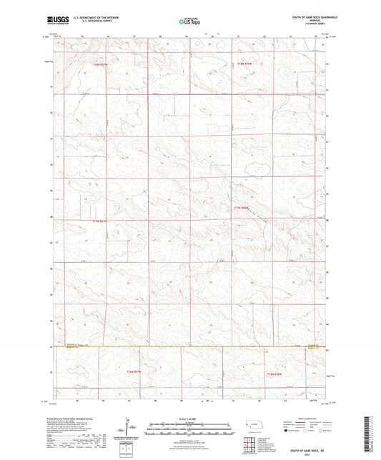 South of Gabe Rock Nebraska US Topo Map Image