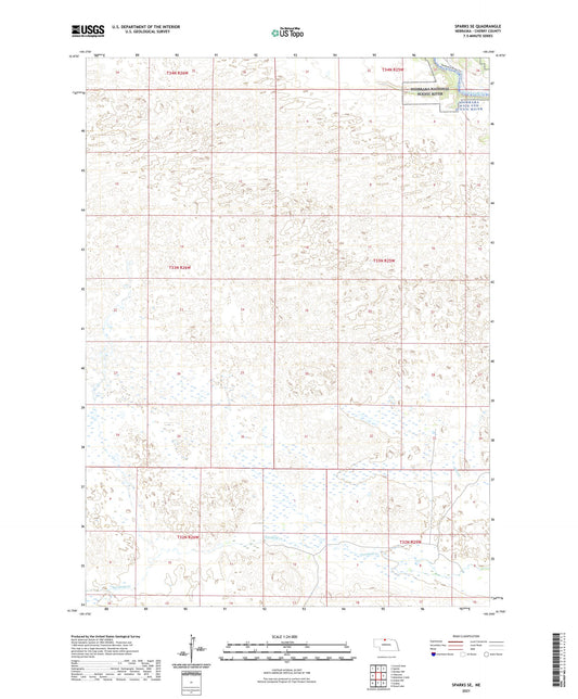 Sparks SE Nebraska US Topo Map Image