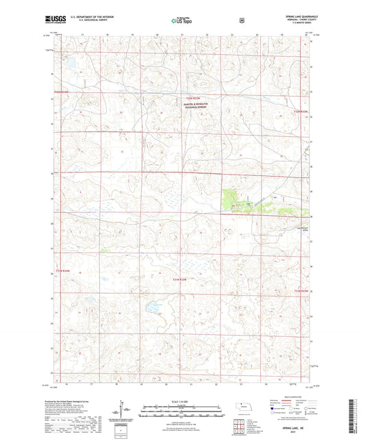 Spring Lake Nebraska US Topo Map Image