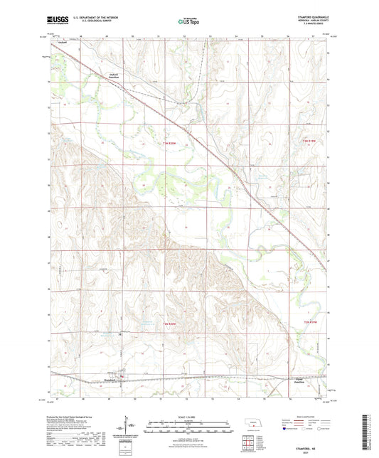 Stamford Nebraska US Topo Map Image
