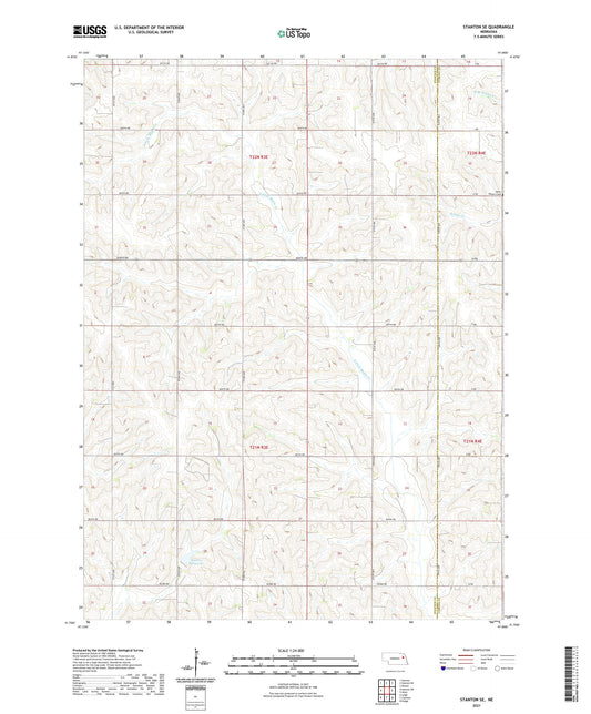 Stanton SE Nebraska US Topo Map Image