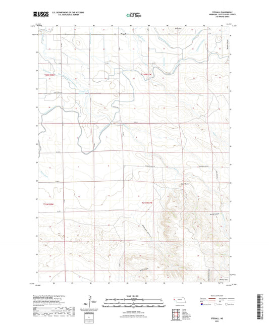 Stegall Nebraska US Topo Map Image