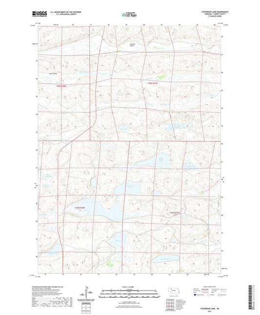 Steverson Lake Nebraska US Topo Map Image