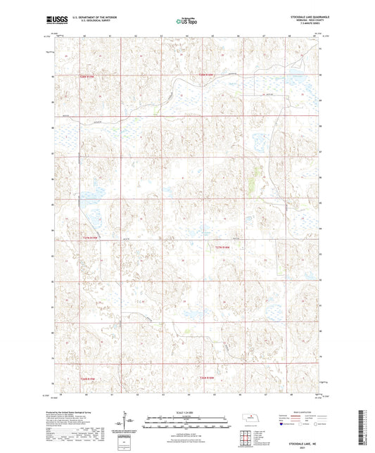 Stockdale Lake Nebraska US Topo Map Image