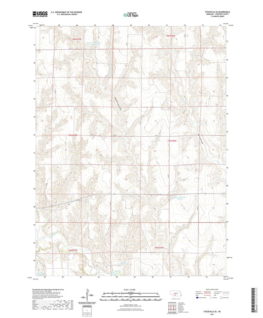 Stockville SE Nebraska US Topo Map Image
