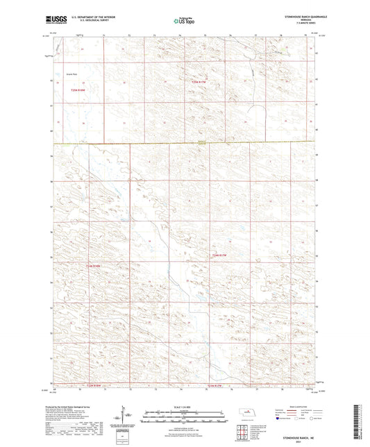 Stonehouse Ranch Nebraska US Topo Map Image