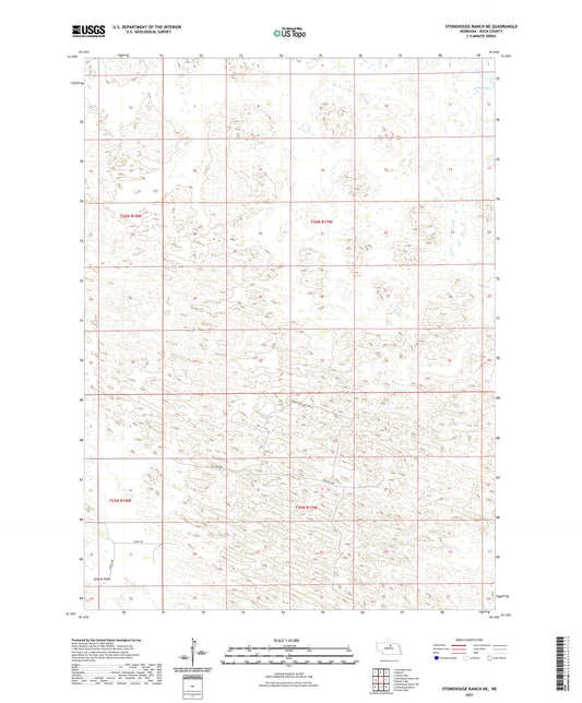 Stonehouse Ranch NE Nebraska US Topo Map Image