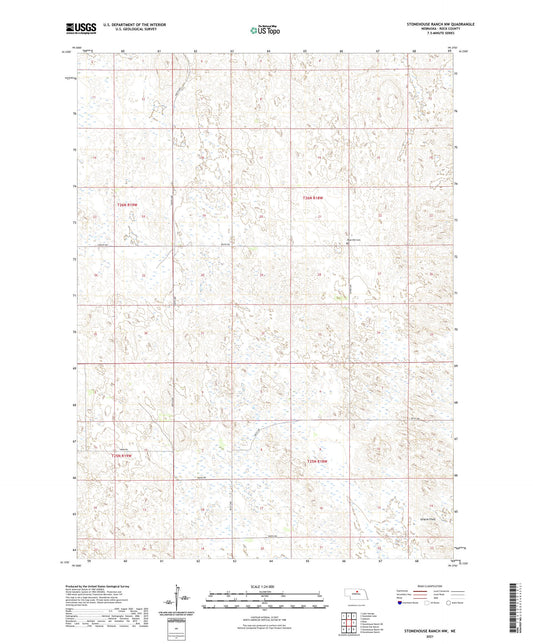 Stonehouse Ranch NW Nebraska US Topo Map Image