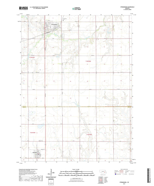 Stromsburg Nebraska US Topo Map Image