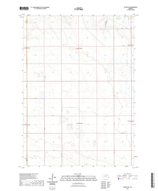 Stuart NW Nebraska US Topo Map Image
