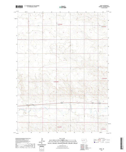 Sunol Nebraska US Topo Map Image