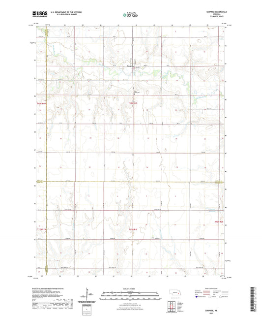 Surprise Nebraska US Topo Map Image