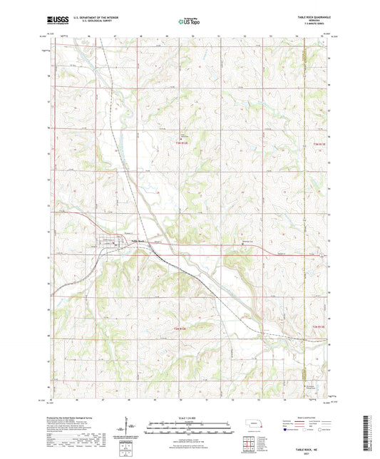 Table Rock Nebraska US Topo Map Image