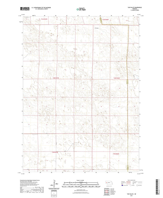 Tar Valley Nebraska US Topo Map Image