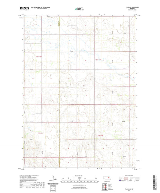 Tilden NE Nebraska US Topo Map Image