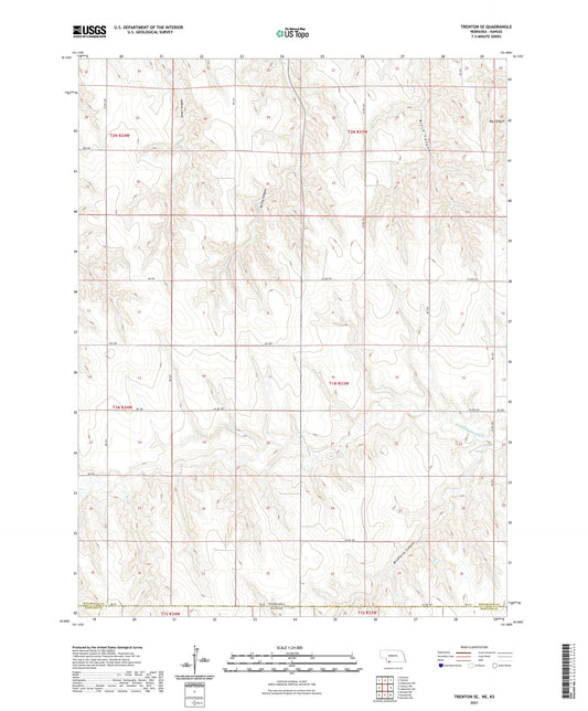 Trenton SE Nebraska US Topo Map Image