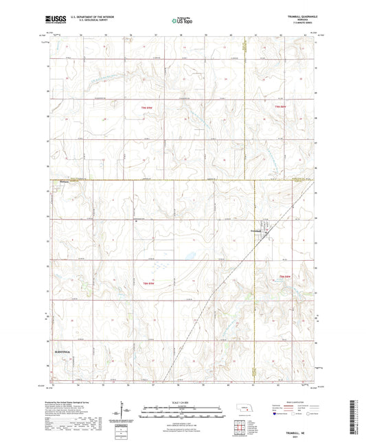 Trumbull Nebraska US Topo Map Image