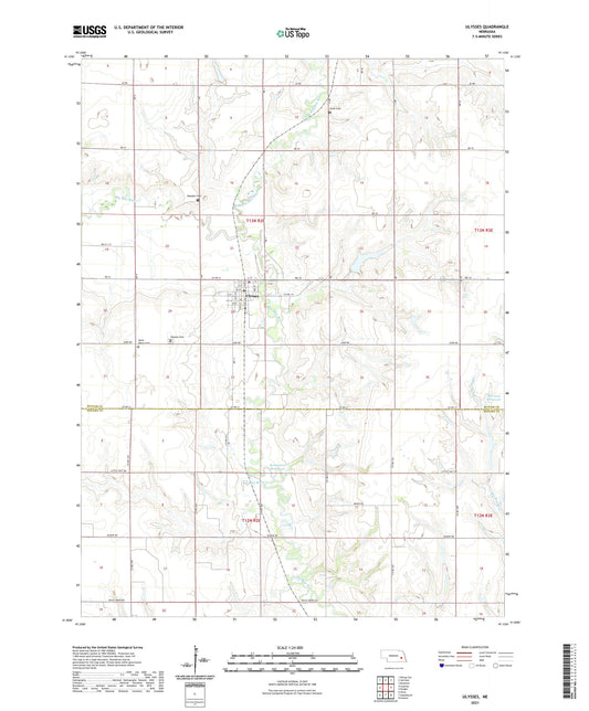Ulysses Nebraska US Topo Map Image