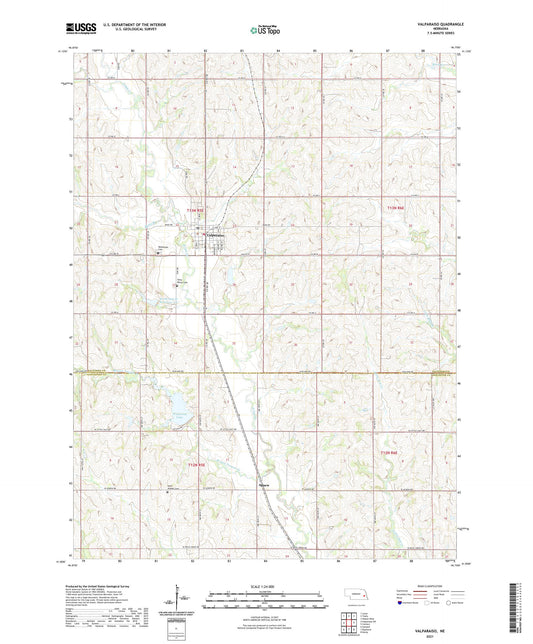 Valparaiso Nebraska US Topo Map Image