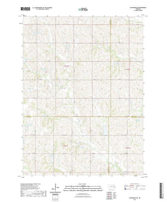 Valparaiso SW Nebraska US Topo Map Image