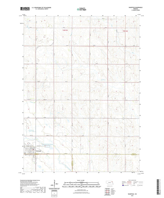 Wakefield Nebraska US Topo Map Image