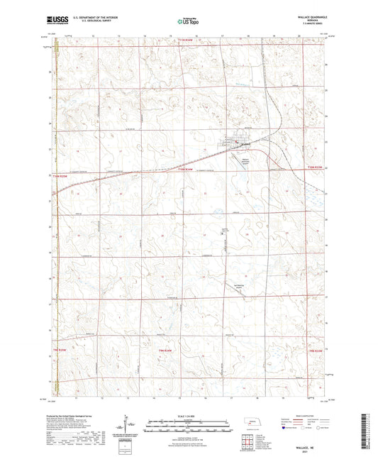 Wallace Nebraska US Topo Map Image