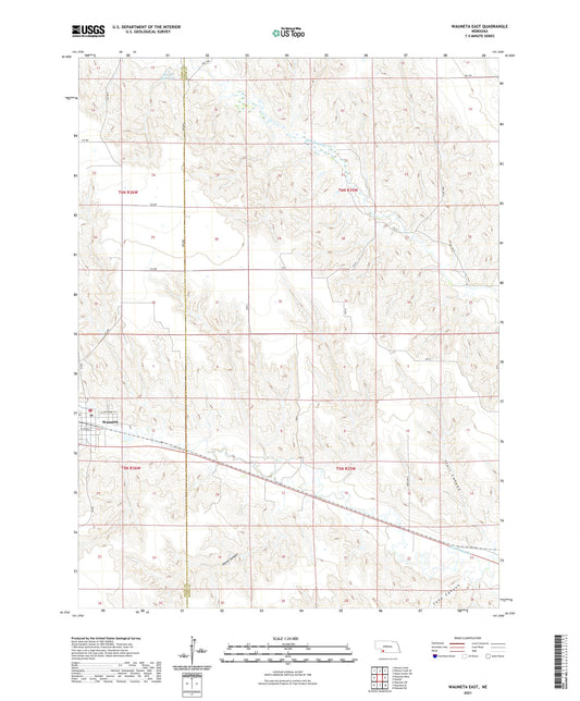 Wauneta East Nebraska US Topo Map Image