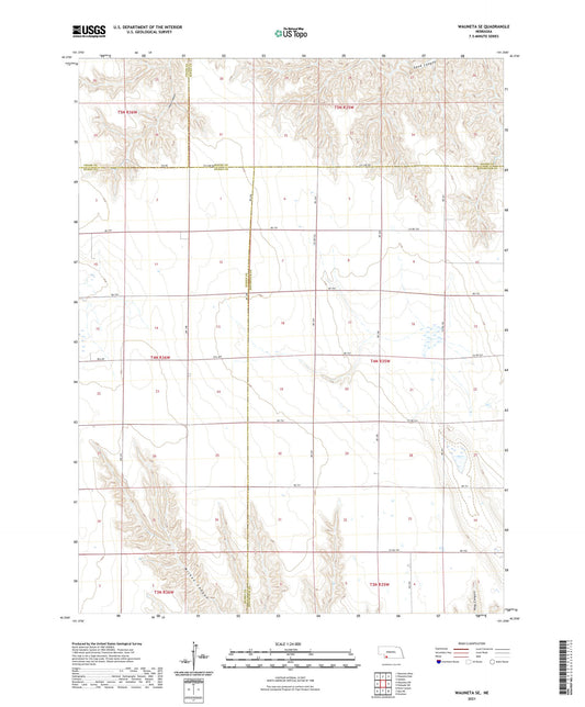Wauneta SE Nebraska US Topo Map Image