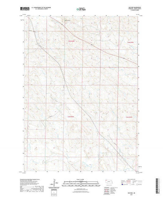 Wayside Nebraska US Topo Map Image