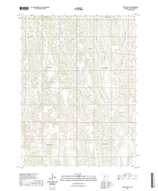 Wellfleet SE Nebraska US Topo Map Image