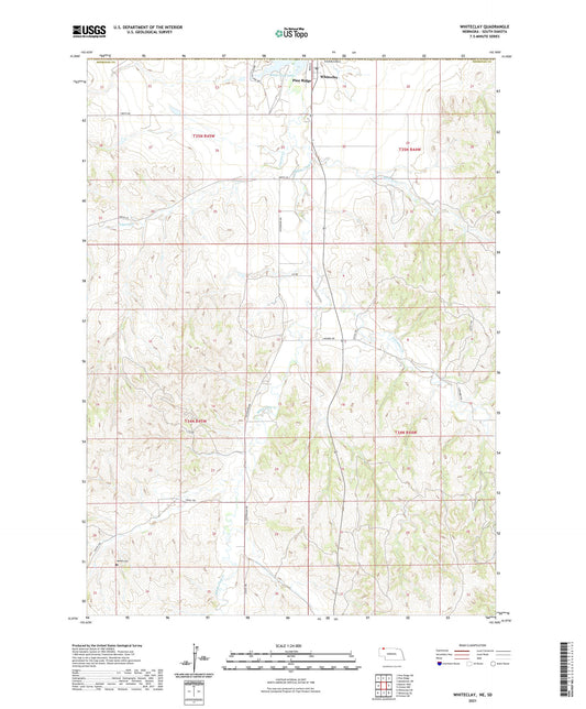 Whiteclay Nebraska US Topo Map Image