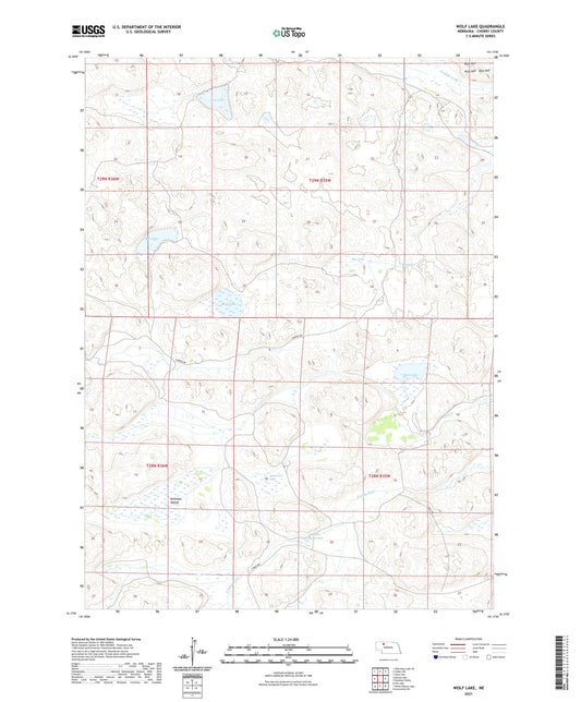 Wolf Lake Nebraska US Topo Map Image