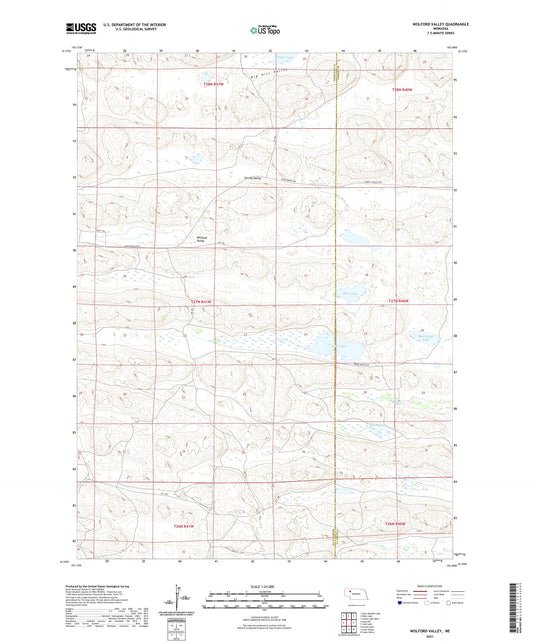 Wolford Valley Nebraska US Topo Map Image