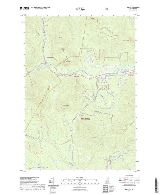 Bartlett New Hampshire US Topo Map Image