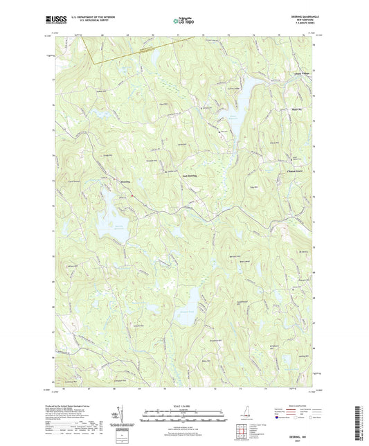 Deering New Hampshire US Topo Map Image