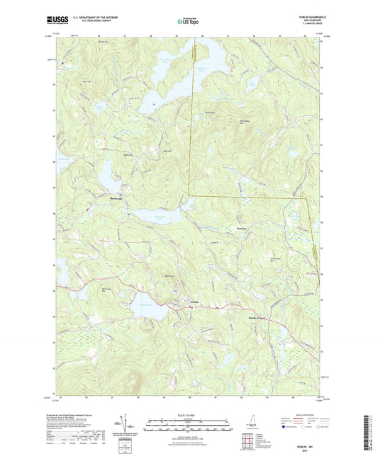Dublin New Hampshire US Topo Map Image