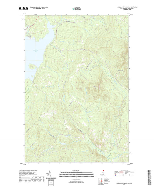 Magalloway Mountain New Hampshire US Topo Map Image