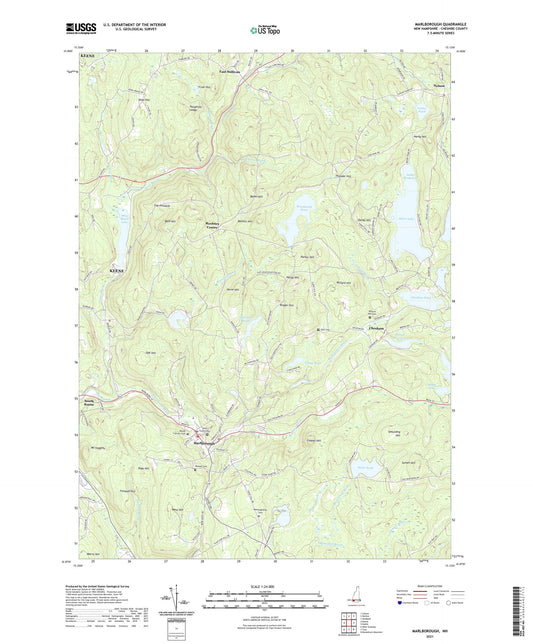 Marlborough New Hampshire US Topo Map Image