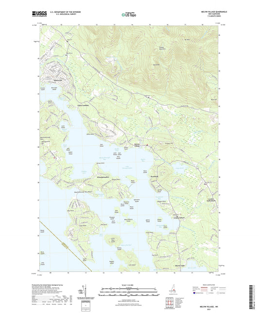 Melvin Village New Hampshire US Topo Map Image