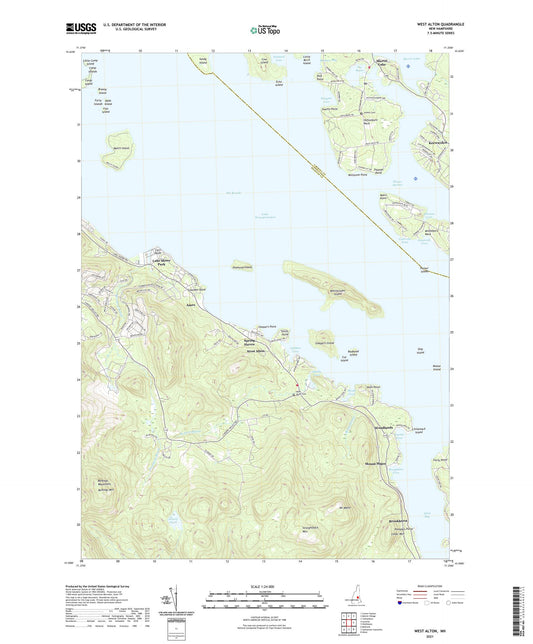 West Alton New Hampshire US Topo Map Image
