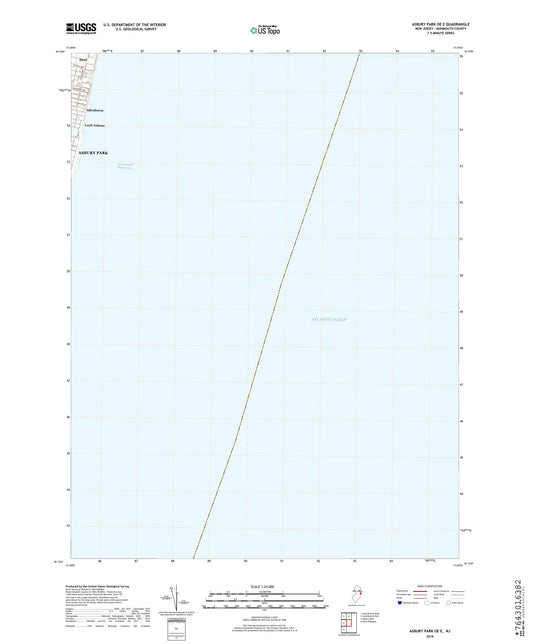 Asbury Park OE E New Jersey US Topo Map Image