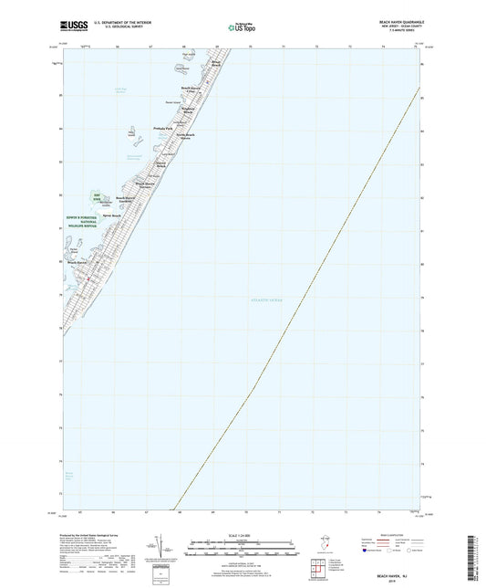Beach Haven New Jersey US Topo Map Image