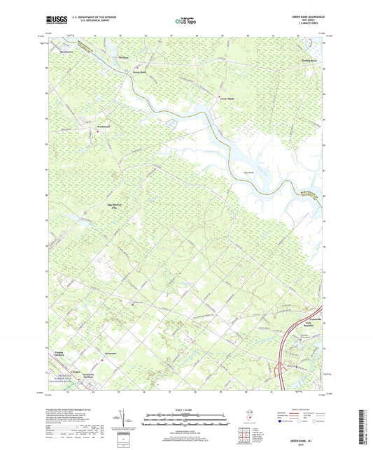 Green Bank New Jersey US Topo Map Image