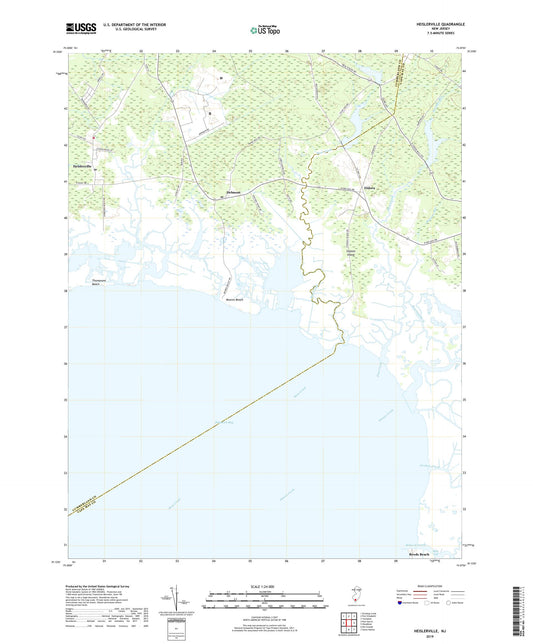 Heislerville New Jersey US Topo Map Image